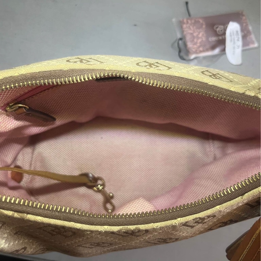 Brown Designer Monogram Shoulder Bag - Picture 2 of 2